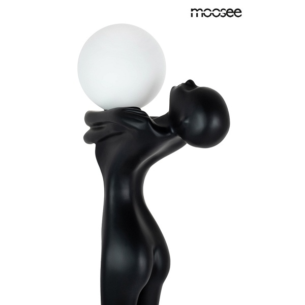 Lampa podłogowa HUMAN MOON - włókno szklane, szkło - Moosee