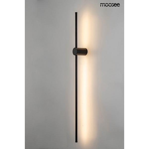Lampa ścienna OMBRE 120 czarna - Moosee