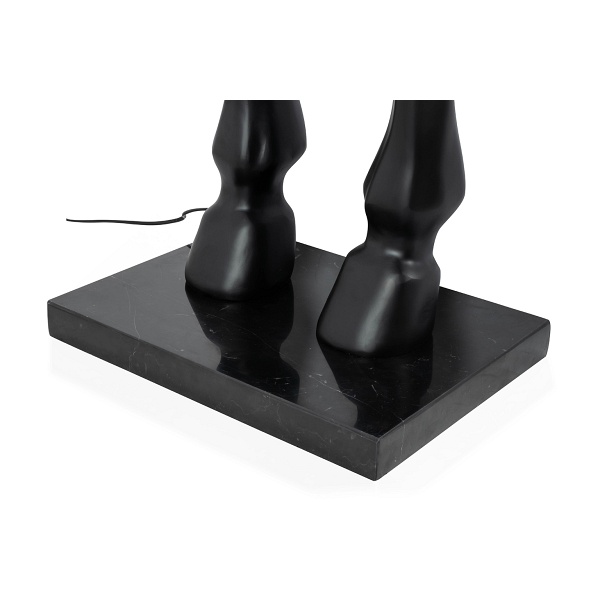 Lampa podłogowa KOŃ HORSE STAND M czarna - włókno szklane - Moosee
