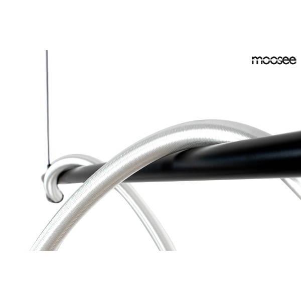 Lampa wisząca SERPIENTE 120 czarna - Moosee