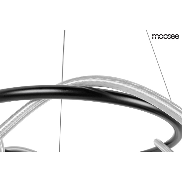 Lampa wisząca SERPIENTE 60 czarna - Moosee