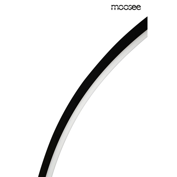 Lampa ścienna HOOP 60 czarna - Moosee