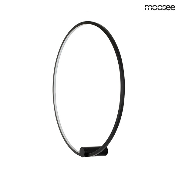 Lampa ścienna HOOP 60 czarna - Moosee