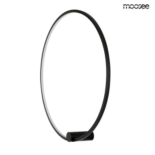 Lampa ścienna HOOP 80 czarna - Moosee