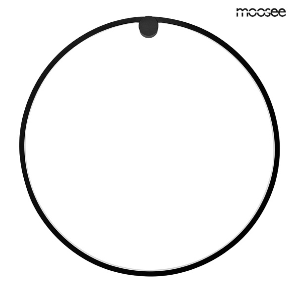 Lampa ścienna HOOP 80 czarna - Moosee