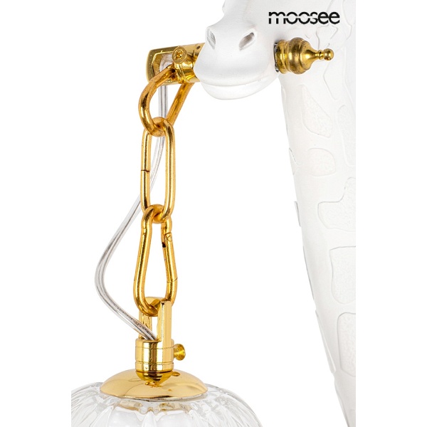 Lampa ścienna GIRAFFE biała - Moosee