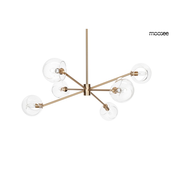 Lampa wisząca AURA 6 złota - Moosee