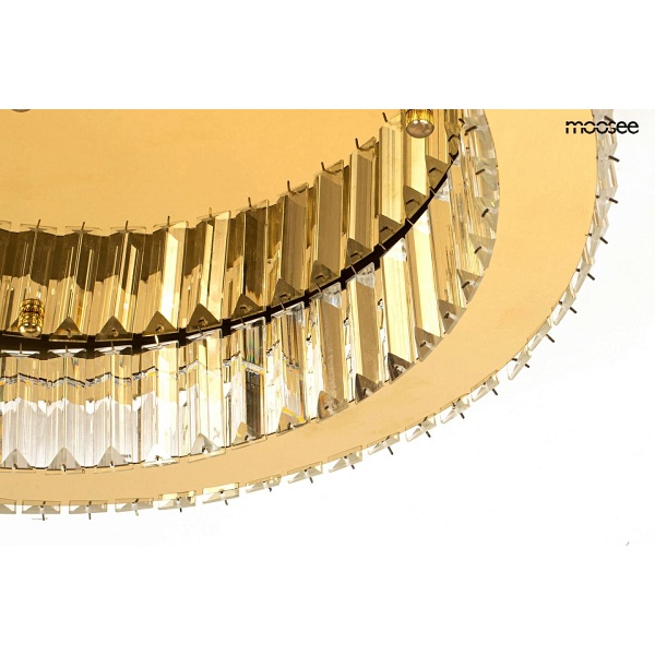 Lampa sufitowa / plafon BORRA złota - Moosee