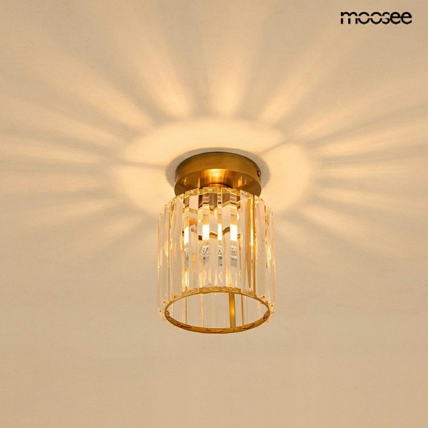 Lampa sufitowa / plafon REY złota - Moosee