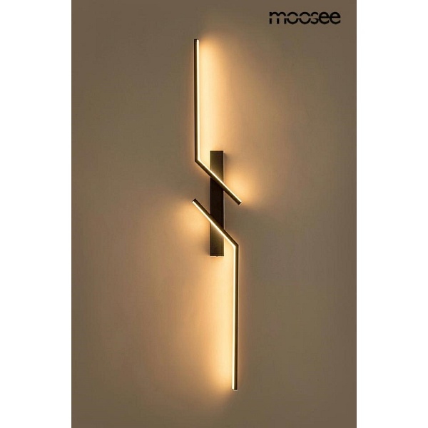 Lampa ścienna MAISON 100 czarna - Moosee