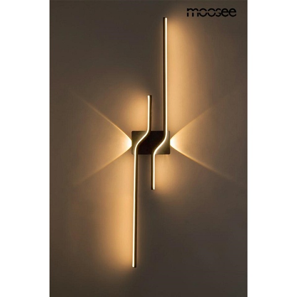 Lampa ścienna ROCHE 100 czarna - Moosee