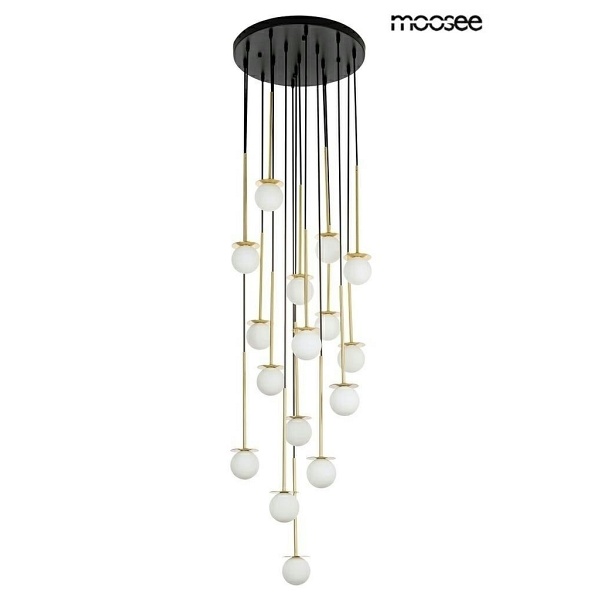 Lampa wisząca CANNON DISC 16 złota - Moosee