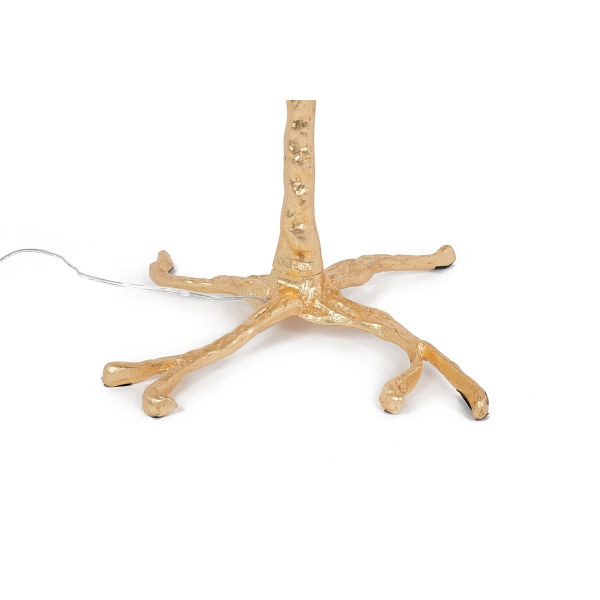 Lampa podłogowa TIFFANY 175 beżowa mosiądz / naturalne pióra - Moosee