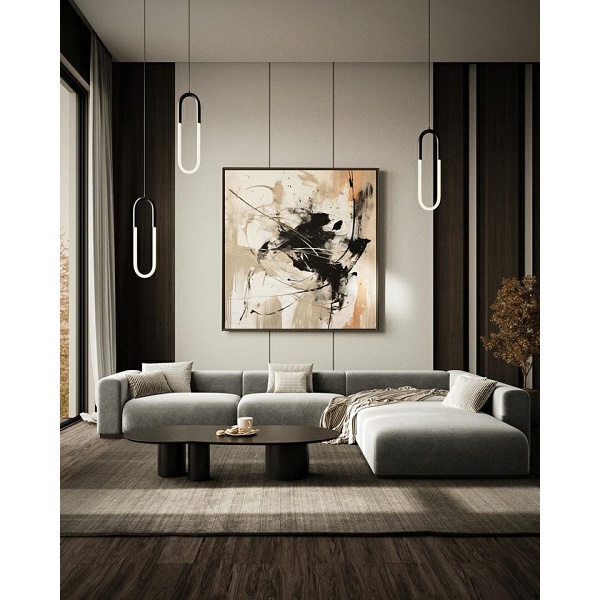 Lampa wisząca PUZO S czarna - Moosee