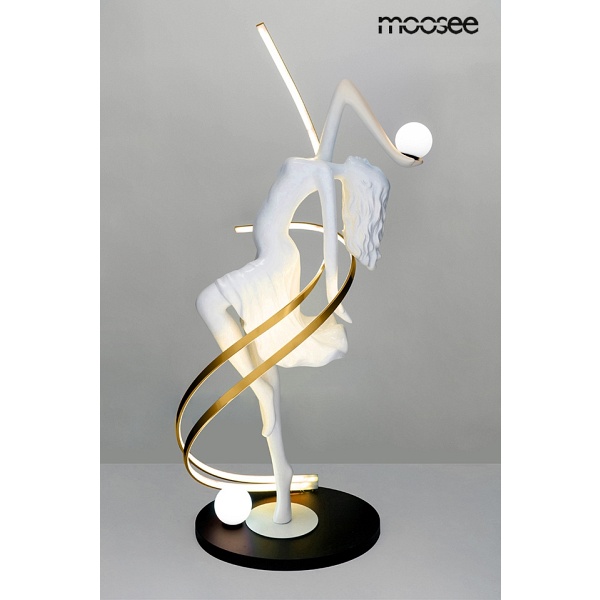 Lampa podłogowa DANCING QUEEN biała - Moosee