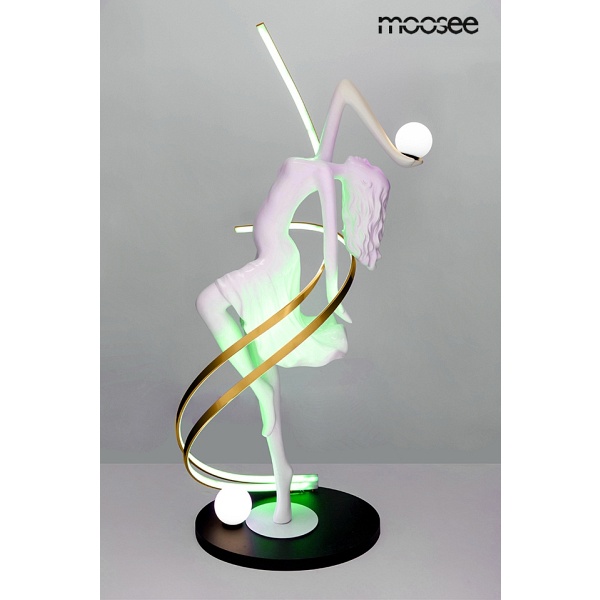 Lampa podłogowa DANCING QUEEN biała - Moosee