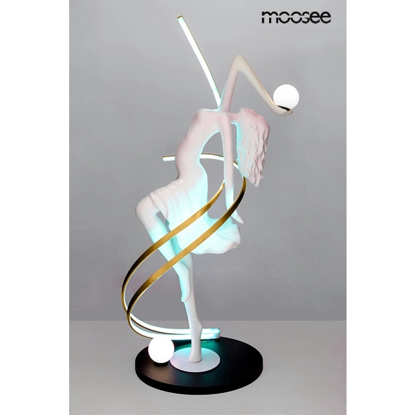 Lampa podłogowa DANCING QUEEN biała - Moosee
