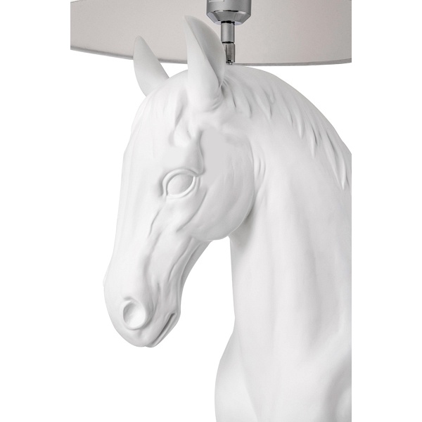Lampa podłogowa KOŃ HORSE STAND M biała - włókno szklane - Moosee