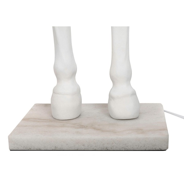 Lampa podłogowa KOŃ HORSE STAND M biała - włókno szklane - Moosee