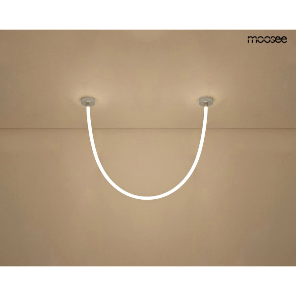 Lampa wisząca LASSO 200 Smart srebrna - Moosee