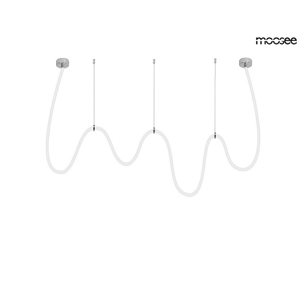 Lampa wisząca LASSO 500 Smart srebrna - Moosee