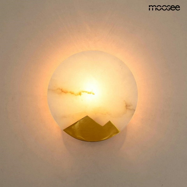 Lampa ścienna LUXIO złota - Moosee