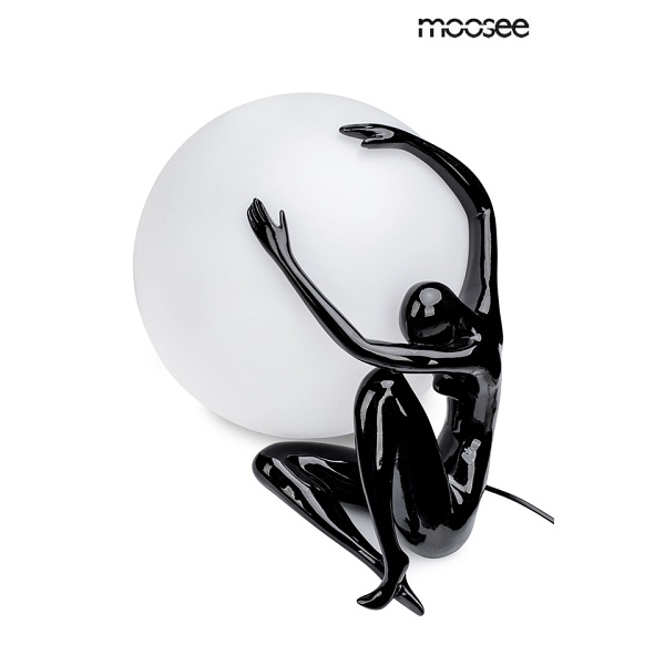 Lampa stołowa UOMO 50 czarna - Moosee