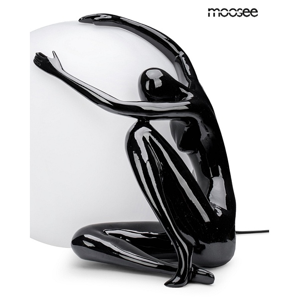 Lampa stołowa UOMO 50 czarna - Moosee