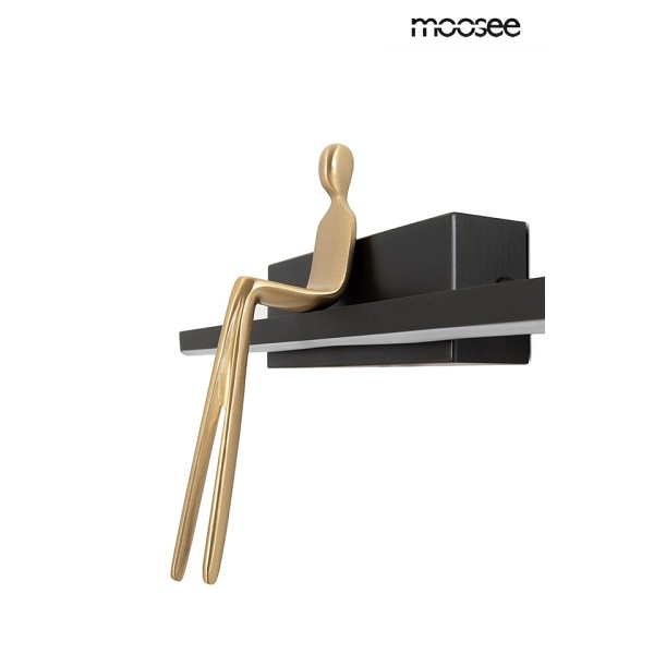 Lampa ścienna BOY czarna - Moosee