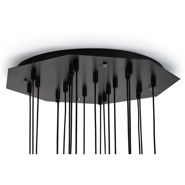 Lampa wisząca FLUSSO 20 czarna - Moosee