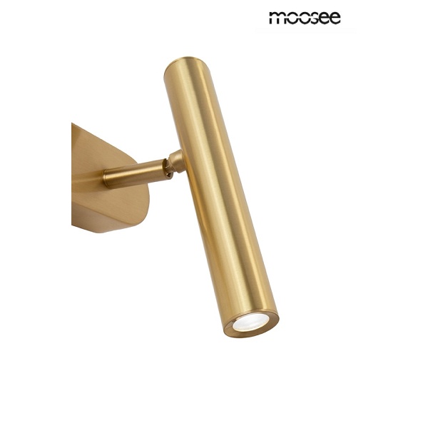 Lampa ścienna BOY TUBE R złota - Moosee
