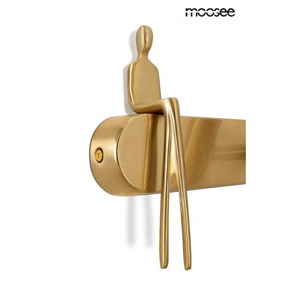 Lampa ścienna BOY TUBE R złota - Moosee