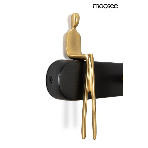 Lampa ścienna BOY TUBE R czarna - Moosee