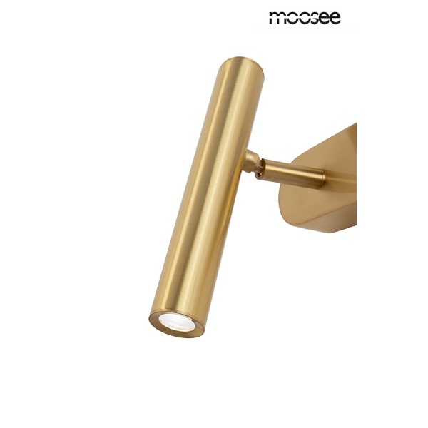 Lampa ścienna BOY TUBE L złota - Moosee
