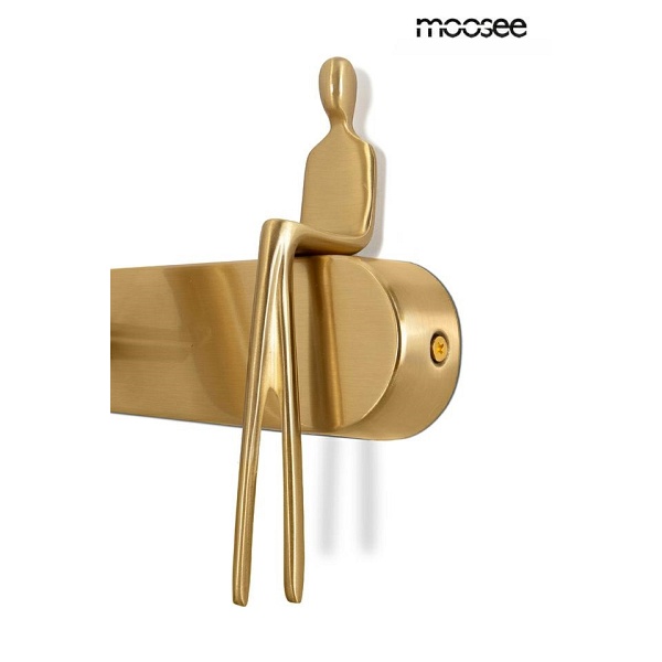 Lampa ścienna BOY TUBE L złota - Moosee