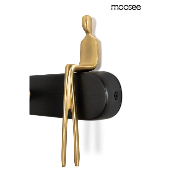 Lampa ścienna BOY TUBE L czarna - Moosee