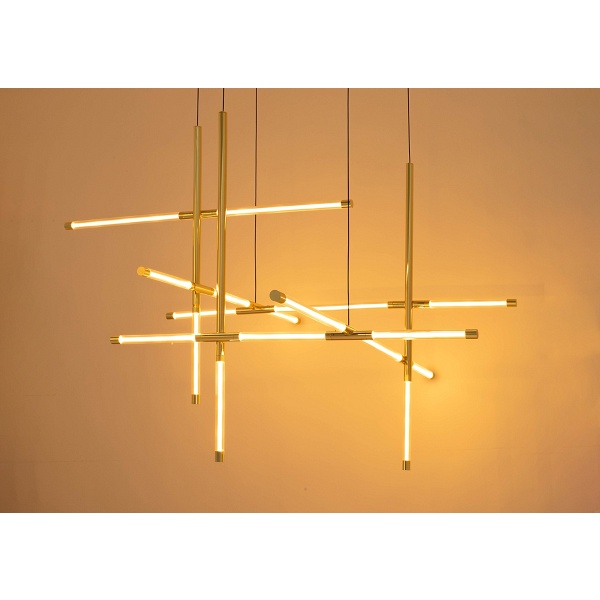 Lampa wisząca MIKADO M złota - Moosee