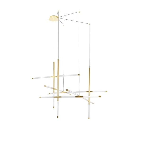 Lampa wisząca MIKADO M złota - Moosee