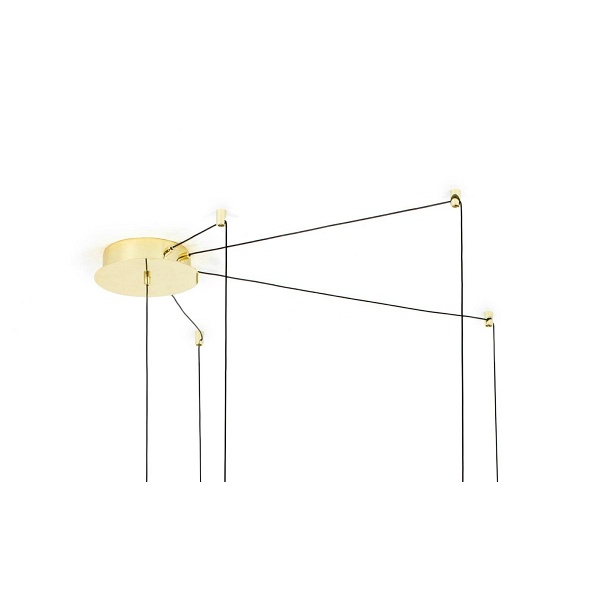 Lampa wisząca MIKADO M złota - Moosee