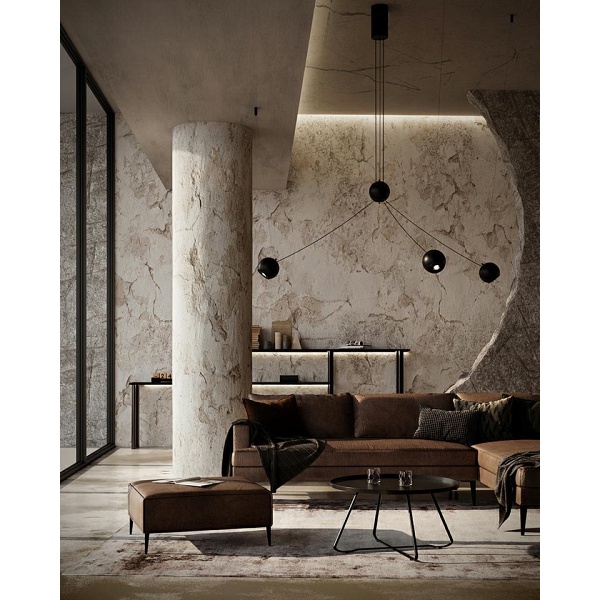 Lampa wisząca OCTO 3 czarna - Moosee