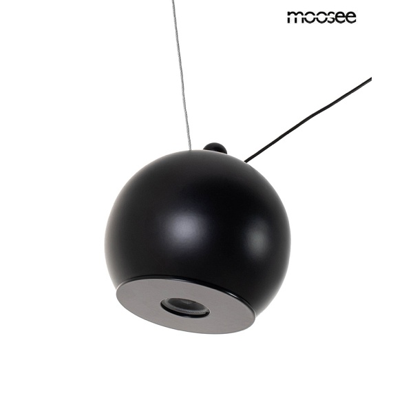 Lampa wisząca OCTO 5 czarna - Moosee