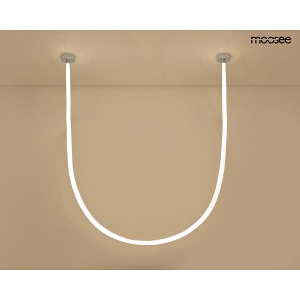 Lampa wisząca LASSO 800 Smart srebrna - Moosee
