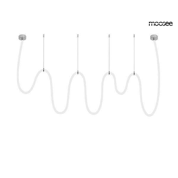 Lampa wisząca LASSO 800 Smart srebrna - Moosee