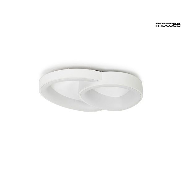 Lampa sufitowa / plafon CELLS 2 biała - Moosee