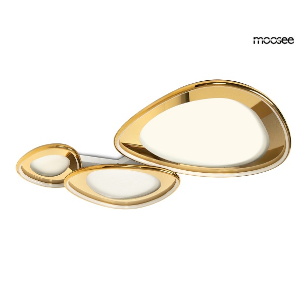 Lampa sufitowa / plafon CELL 3 złota - Moosee