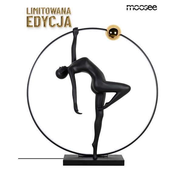 Lampa podłogowa HUMAN ACROBATIC czarna - Moosee