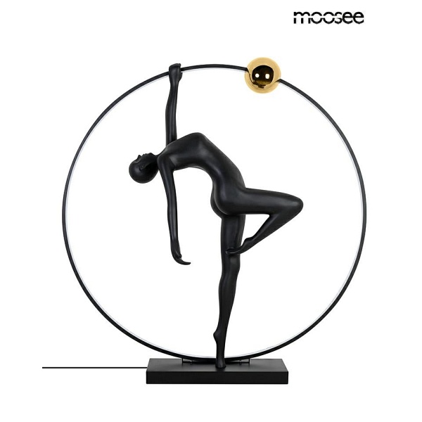 Lampa podłogowa HUMAN ACROBATIC czarna - Moosee