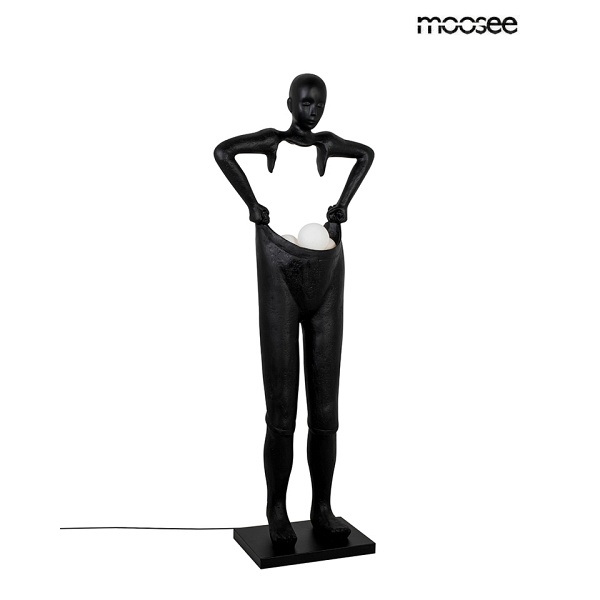Lampa podłogowa HUMAN HOUDINI czarna - Moosee