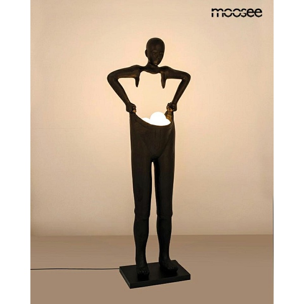 Lampa podłogowa HUMAN HOUDINI czarna - Moosee