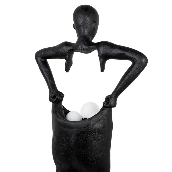 Lampa podłogowa HUMAN HOUDINI czarna - Moosee